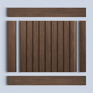 Hiwood Стеновые панели Hiwood цветные LV124 BR396 коричневый
